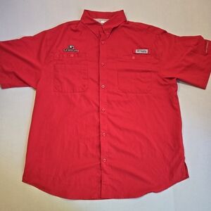 Columbia PFG Men's Georgia Bulldogs Red Shirt